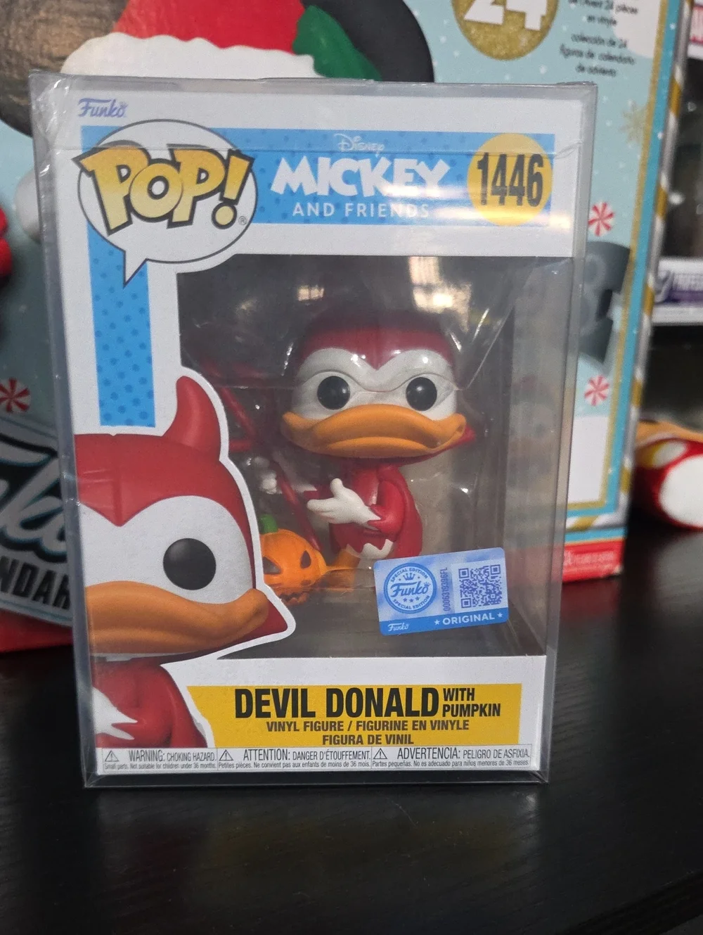 Funko Devil Donald Vinyl Figure - Red & Orange